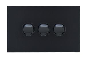 CLOUD LEOP SWITCH HORIZ 3G 20A MATT BLK CLOUD LEOP SWITCH HORIZ 3G 20A MATT BLK