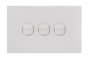 CLOUD LEOP SWITCH HORIZ 3G 20A MATT WHT CLOUD LEOP SWITCH HORIZ 3G 20A MATT WHT