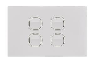 CLOUD LEOP SWITCH HORIZ 4G 20A MATT WHT CLOUD LEOP SWITCH HORIZ 4G 20A MATT WHT