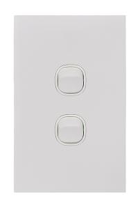 CLOUD LEOP SWITCH VERT 2G 20A MATT WHITE CLOUD LEOP SWITCH VERT 2G 20A MATT WHITE