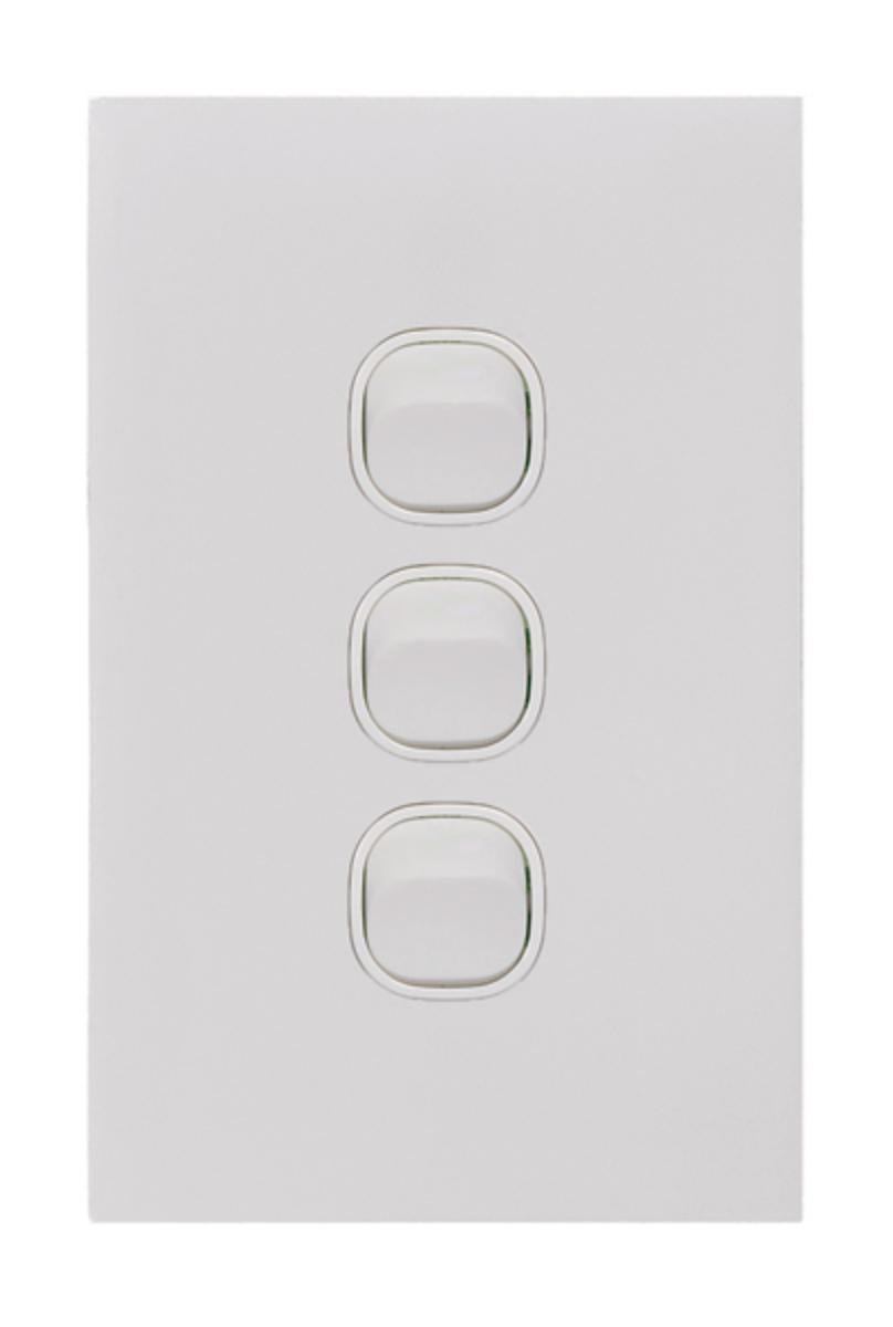CLOUD LEOP SWITCH VERT 3G 20A MATT WHITE