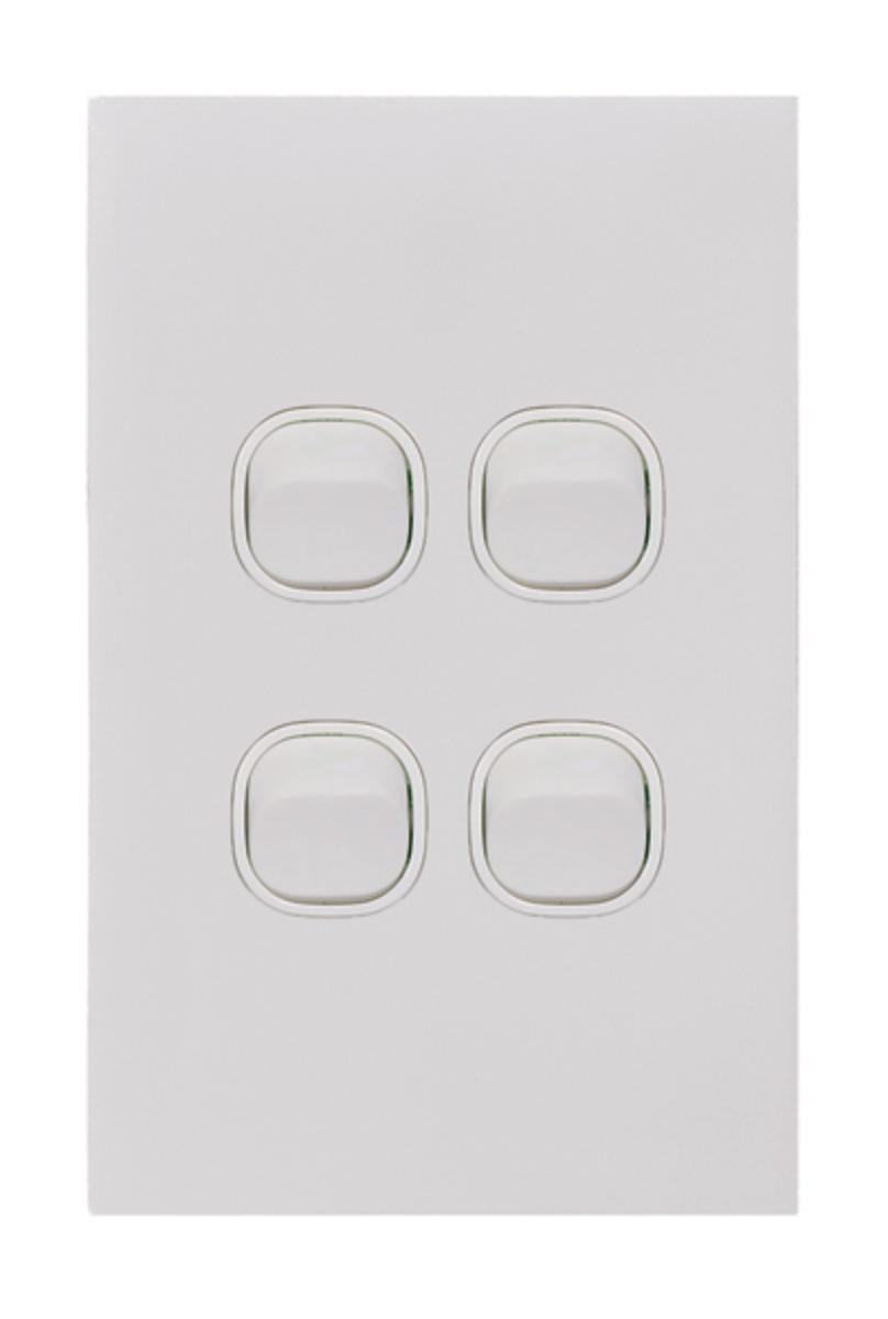 CLOUD LEOP SWITCH VERT 4G 20A MATT WHITE