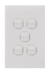 CLOUD LEOP SWITCH VERT 5G 20A MATT WHITE CLOUD LEOP SWITCH VERT 5G 20A MATT WHITE