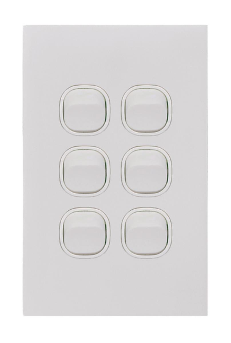 CLOUD LEOP SWITCH VERT 6G 20A MATT WHITE