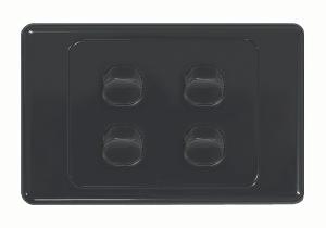 COUGAR SWITCH HORIZ 4G 16A BLACK COUGAR SWITCH HORIZ 4G 16A BLACK