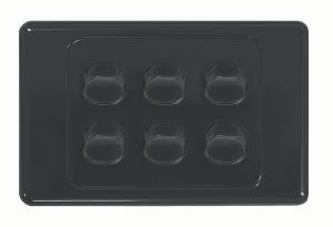 COUGAR SWITCH HORIZ 6G 16A BLACK COUGAR SWITCH HORIZ 6G 16A BLACK