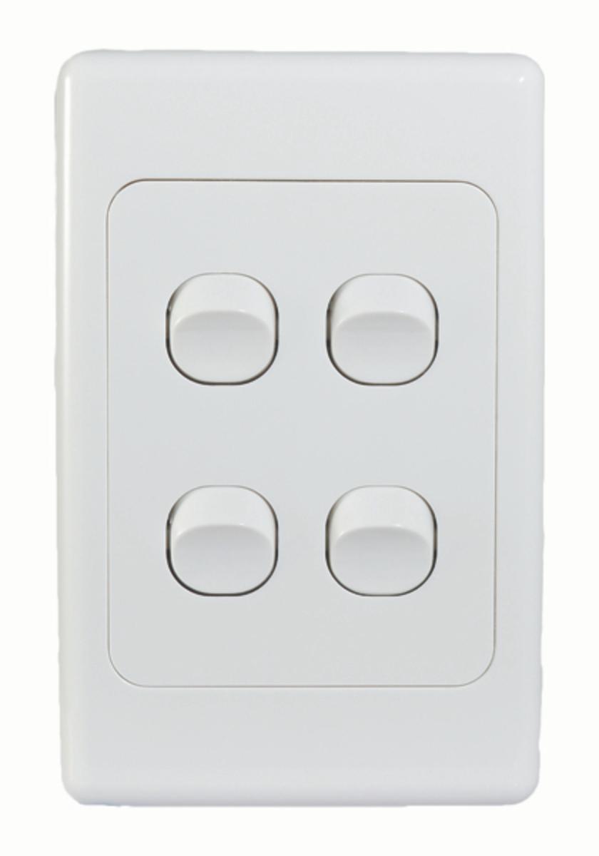 COUGAR SWITCH VERTICAL 4G 16A WHITE
