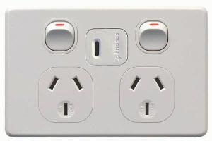 THRIFTEE DOUBLE GPO + USB C 10A S/P WHT THRIFTEE DOUBLE GPO + USB C 10A S/P WHT
