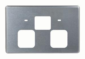 FLAT CAT AUTO DBL GPO + USB COVER BR ALU FLAT CAT AUTO DBL GPO + USB COVER BR ALU