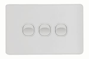 FLAT CAT SWITCH HORIZ 3G 16A MATT WHITE FLAT CAT SWITCH HORIZ 3G 16A MATT WHITE