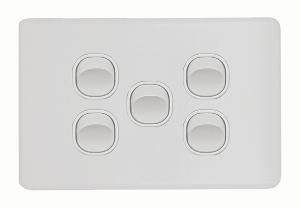 FLAT CAT SWITCH HORIZ 5G 16A MATT WHITE FLAT CAT SWITCH HORIZ 5G 16A MATT WHITE