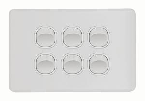 FLAT CAT SWITCH HORIZ 6G 16A MATT WHITE FLAT CAT SWITCH HORIZ 6G 16A MATT WHITE