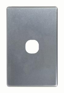 FLAT CAT SWITCH COVER VERT 1G BRUSH ALUM FLAT CAT SWITCH COVER VERT 1G BRUSH ALUM