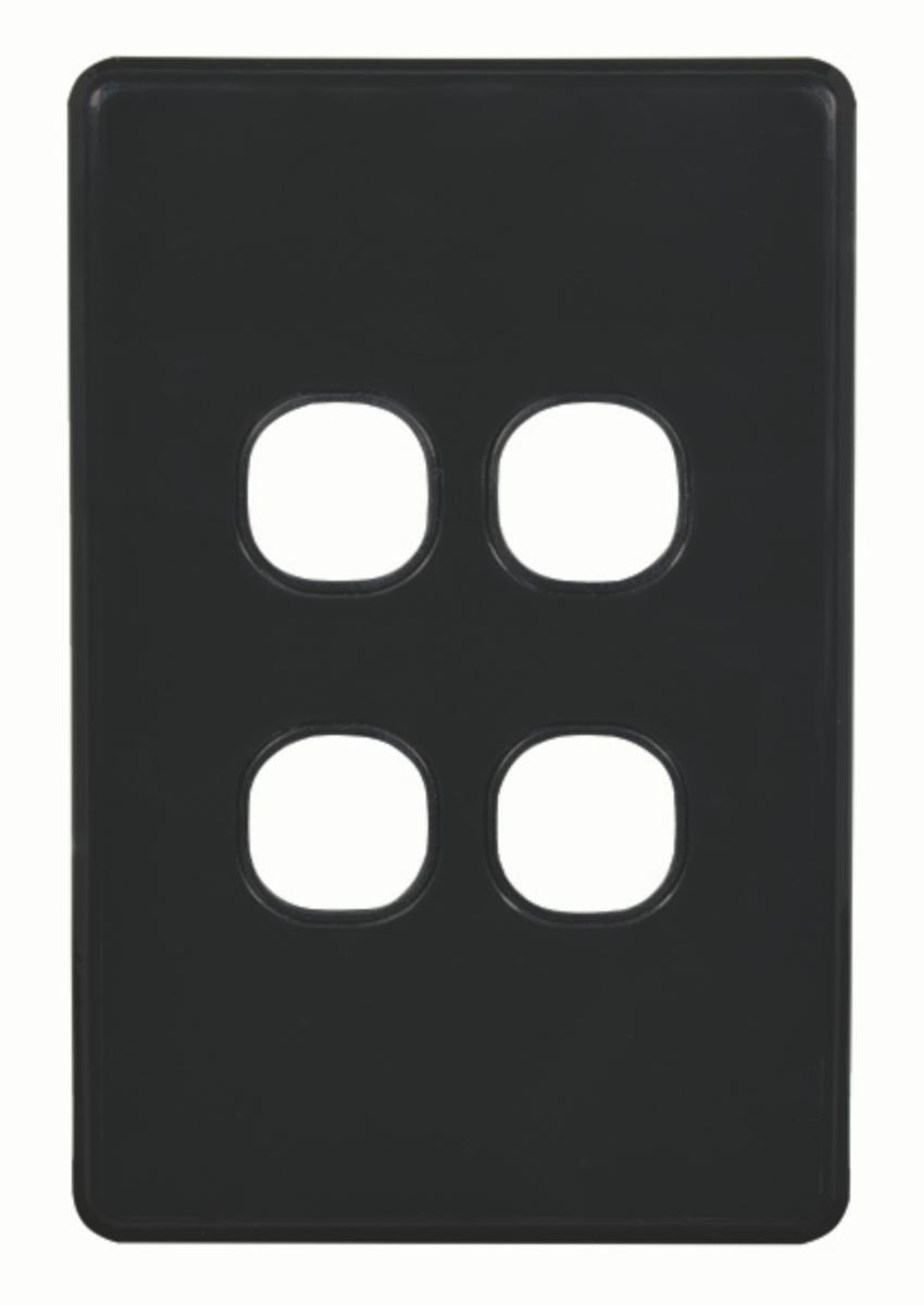 FLAT CAT SW PLATE LESS MECH VERT 4G BLK