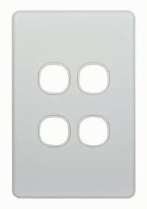 SWITCH PLATE 4 GANG SLIM COVER ONLY SWITCH PLATE 4 GANG SLIM COVER ONLY