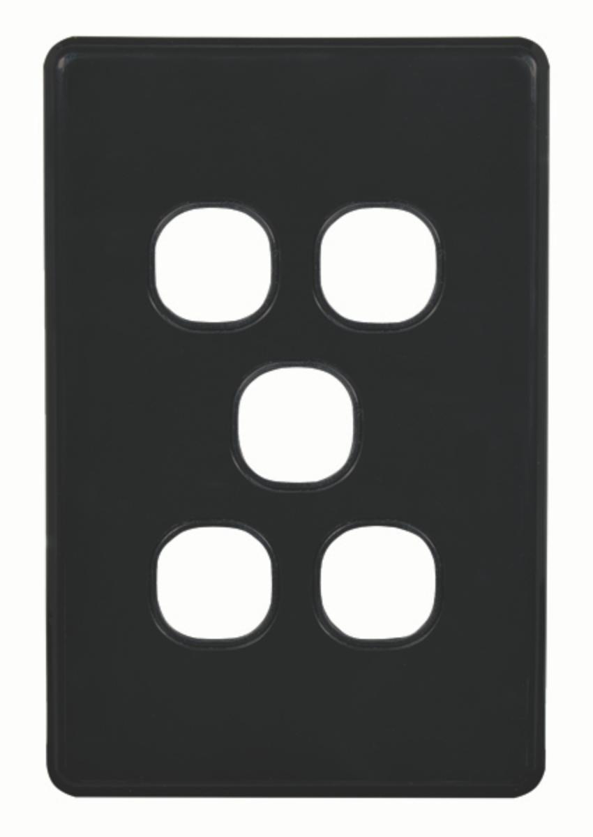 FLAT CAT SW PLATE LESS MECH VERT 5G BLK