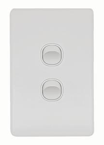 FLAT CAT SWITCH VERT 2G 16A MATT WHITE FLAT CAT SWITCH VERT 2G 16A MATT WHITE