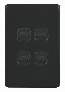 FLAT CAT SWITCH VERT 4G 16A BLACK FLAT CAT SWITCH VERT 4G 16A BLACK