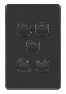 FLAT CAT SWITCH VERT 5G 16A BLACK FLAT CAT SWITCH VERT 5G 16A BLACK