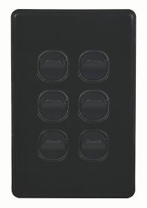 FLAT CAT SWITCH VERT 6G 16A BLACK FLAT CAT SWITCH VERT 6G 16A BLACK