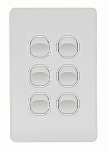 FLAT CAT SWITCH VERT 6G 16A MATT WHITE FLAT CAT SWITCH VERT 6G 16A MATT WHITE