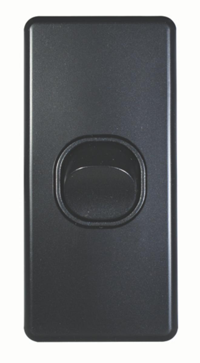 FLAT CAT ARCH SWITCH VERT 1G 16A MAT BLK