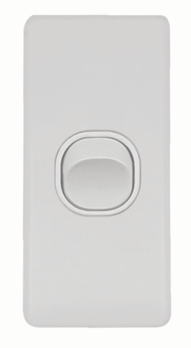 FLAT CAT ARCH SWITCH VERT 1G 16A MAT WHT