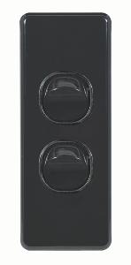 FLAT CAT ARCH SWITCH VERT 2G 16A BLACK FLAT CAT ARCH SWITCH VERT 2G 16A BLACK