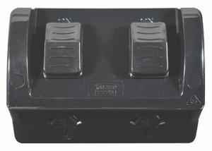 HIPPO DBL W/P GPO SHALLOW IP54 10A D/P HIPPO DBL W/P GPO SHALLOW IP54 10A D/P