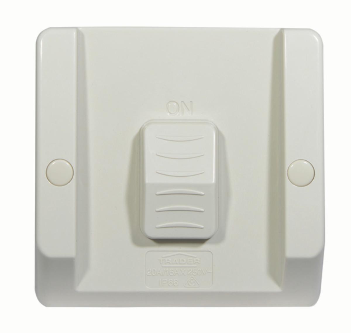 HIPPO W/P SWITCH IP66 20A 1GANG GREY