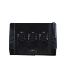 HIPPO W/P SWITCH 3GANG 20A IP66 BLACK HIPPO W/P SWITCH 3GANG 20A IP66 BLACK