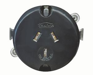 HYENA SGL SURFACE SOCKET 10A 3PIN BLACK HYENA SGL SURFACE SOCKET 10A 3PIN BLACK