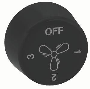 MEERKAT FAN CONTROL KNOB MATT BLACK MEERKAT FAN CONTROL KNOB MATT BLACK