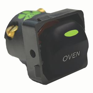 MEERKAT CATS EYE MECH 32A ENGR OVEN BLK MEERKAT CATS EYE MECH 32A ENGR OVEN BLK