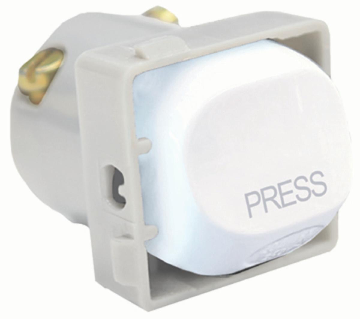 MEERKAT CATS EYE BELL PRESS MECH 16A WHT