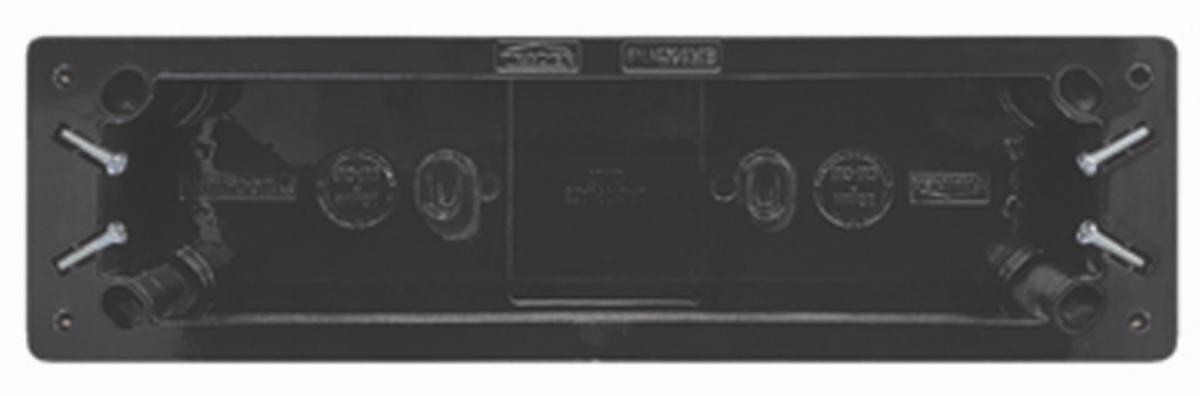 PUMA 4X4 MNTG BLOCK + BACKING PLATE BLK