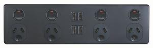 PUMA QUAD GPO + 4X3.1A USB 10A D/P M/B PUMA QUAD GPO + 4X3.1A USB 10A D/P M/B