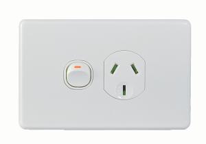 PUMA SINGLE GPO 10A HORIZ WHITE PUMA SINGLE GPO 10A HORIZ WHITE