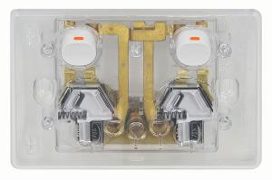 PUMA DBL GPO 10A VANDAL PROOF HOR TRANSP PUMA DBL GPO 10A VANDAL PROOF HOR TRANSP