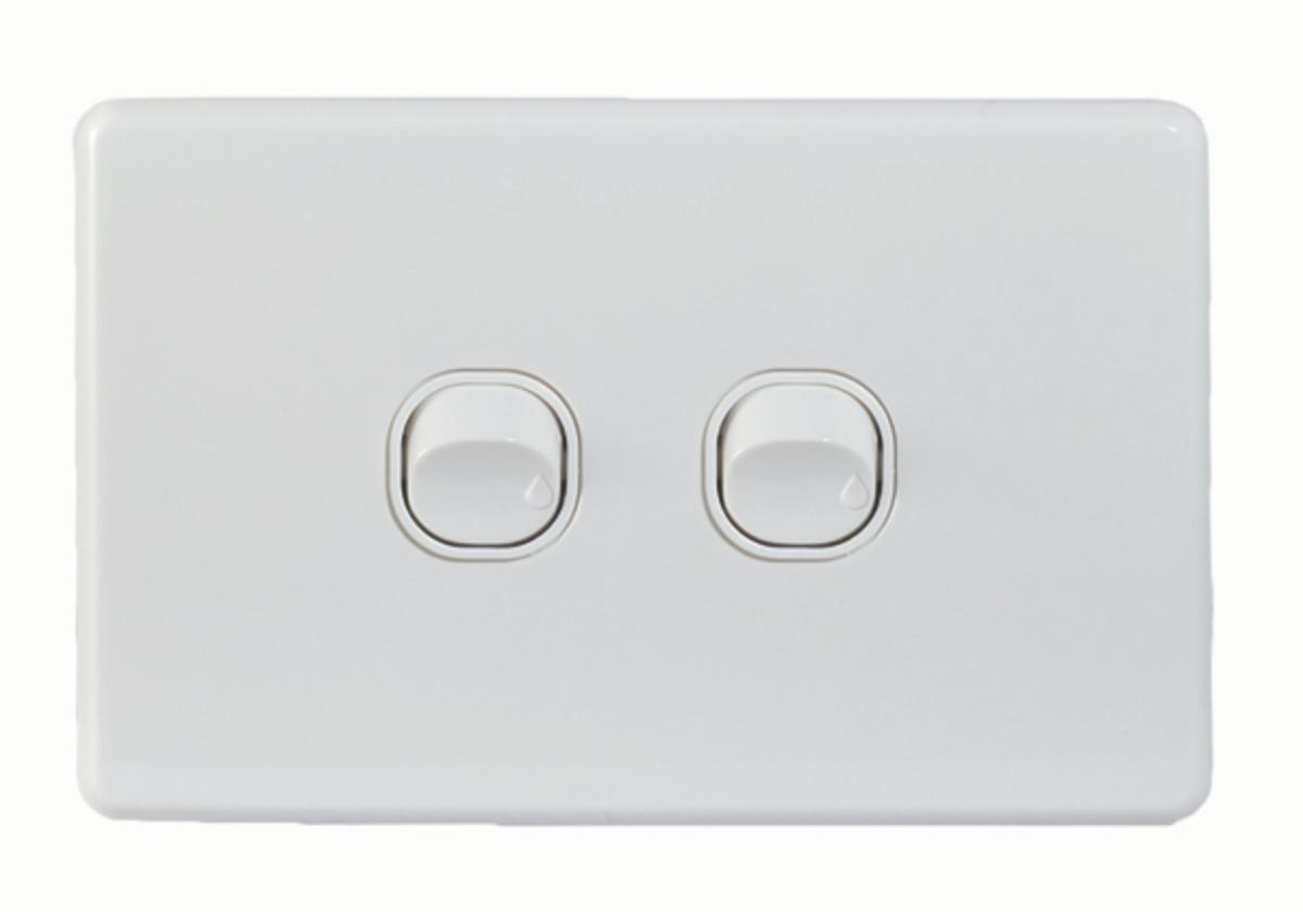 PUMA W/P SWITCH IP66 HORIZ 2G 10AX WHITE