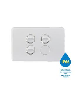 PUMA W/P SW HORIZ IP66 3G 10AX WHITE PUMA W/P SW HORIZ IP66 3G 10AX WHITE