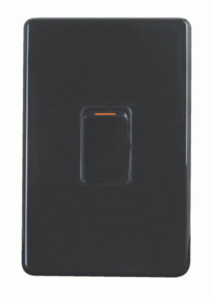 PUMA OVEN SWITCH 45A D/P VERTICAL BLACK