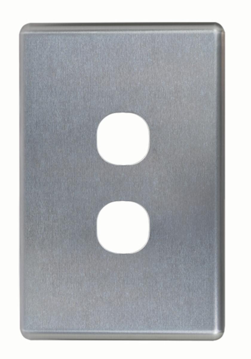 PUMA SWITCH COVER VERT 2G BRUSHED ALUM
