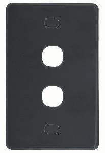 PUMA SWITCH PLATE VERT 2G V/PROOF BLACK PUMA SWITCH PLATE VERT 2G V/PROOF BLACK