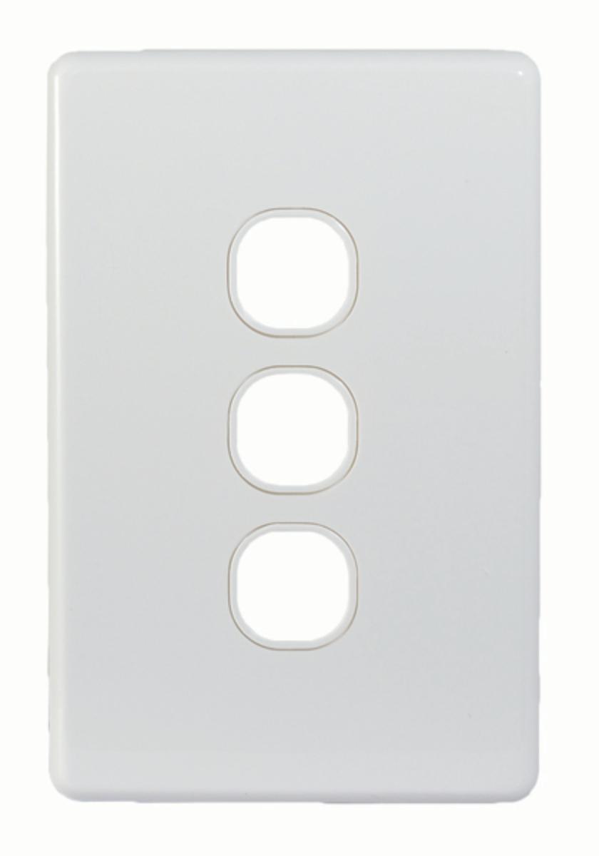 PUMA SWITCH PLATE LESS MECH VERT 3G WHT