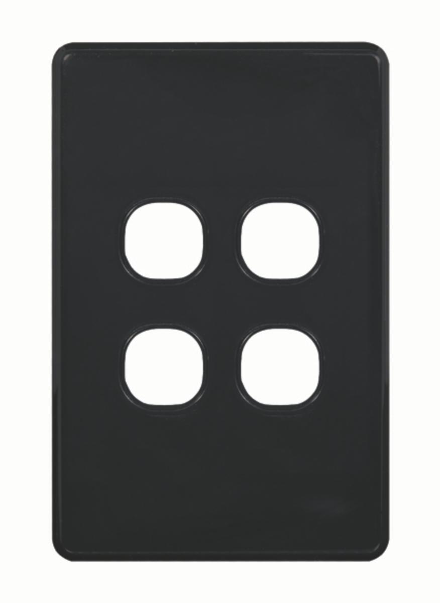 PUMA SWITCH PLATE LESS MECH VERT 4G BLK