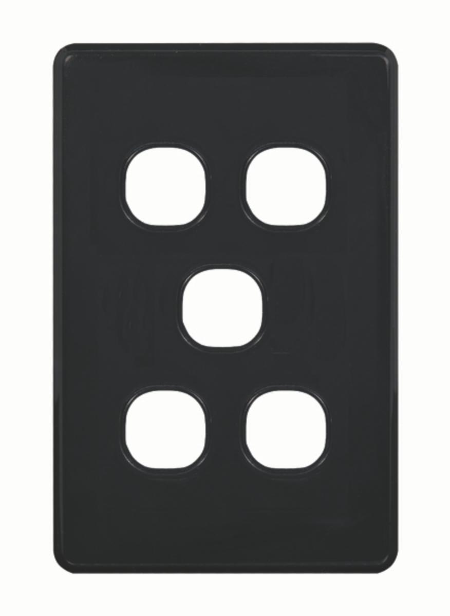 PUMA SWITCH PLATE LESS MECH VERT 5G BLK