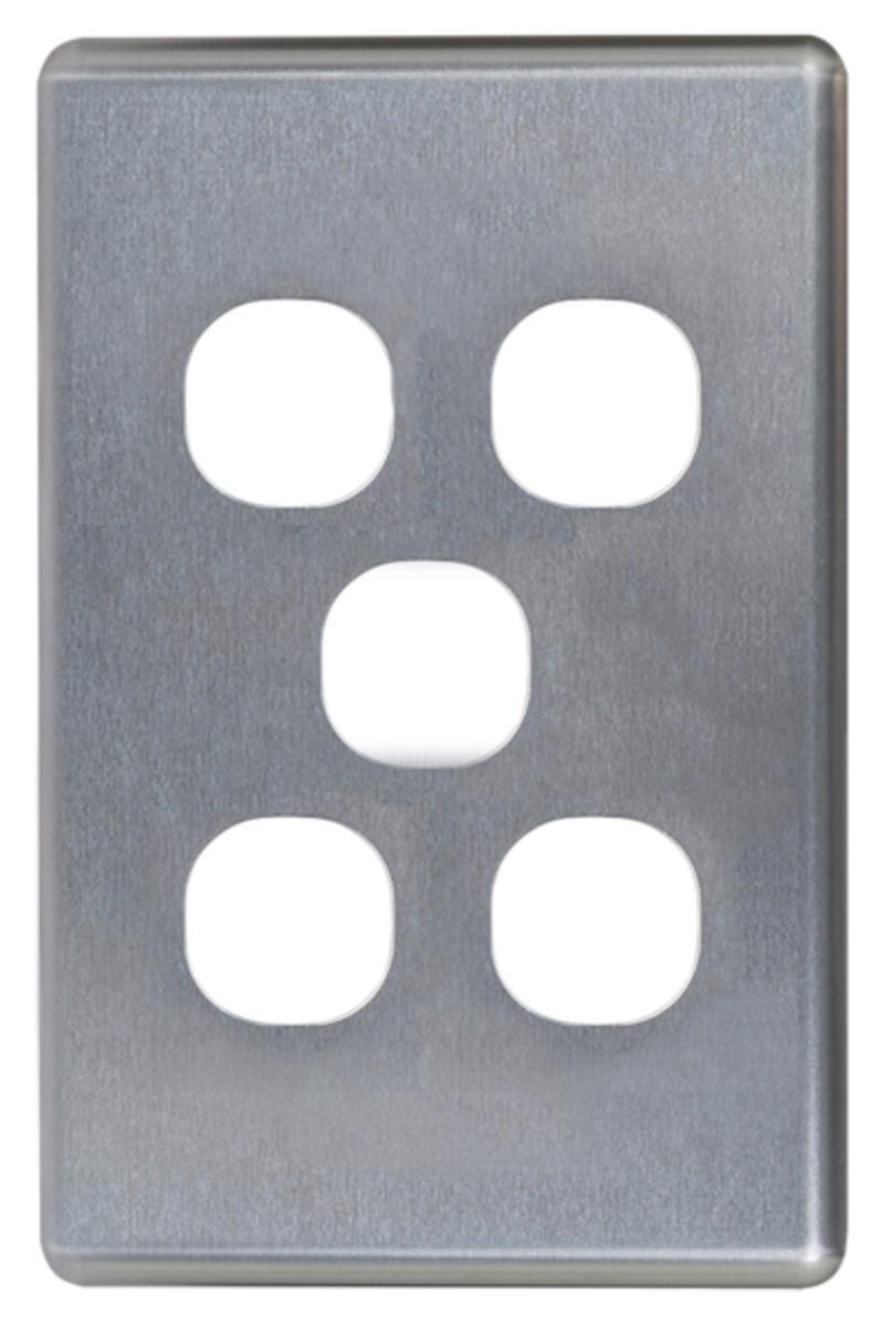 PUMA SWITCH COVER VERT 5G BRUSHED ALUM