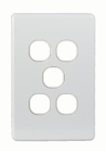 PUMA SWITCH PLATE 5 GANG COVER ONLY PUMA SWITCH PLATE 5 GANG COVER ONLY