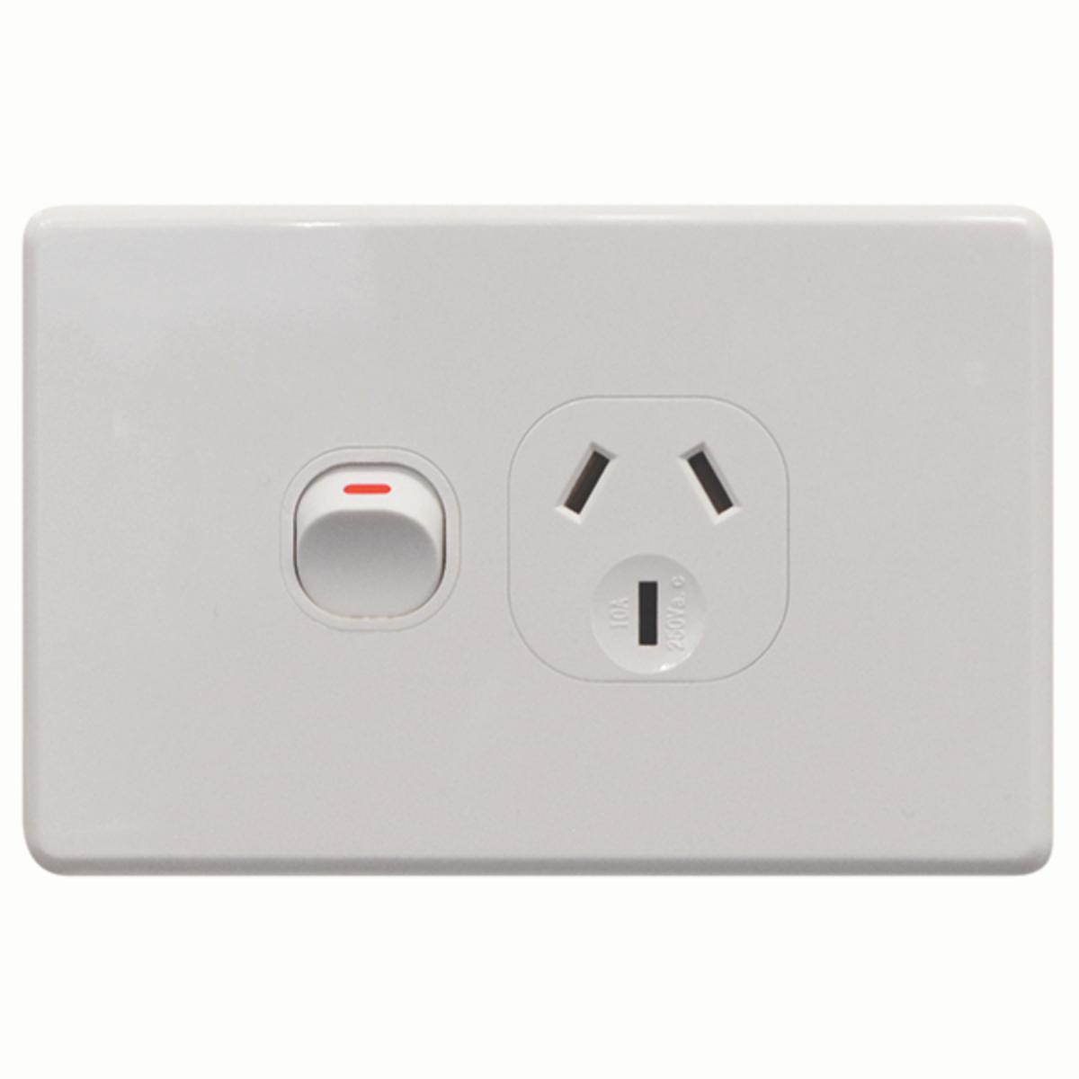 THRIFTEE SINGLE GPO 10A WHITE